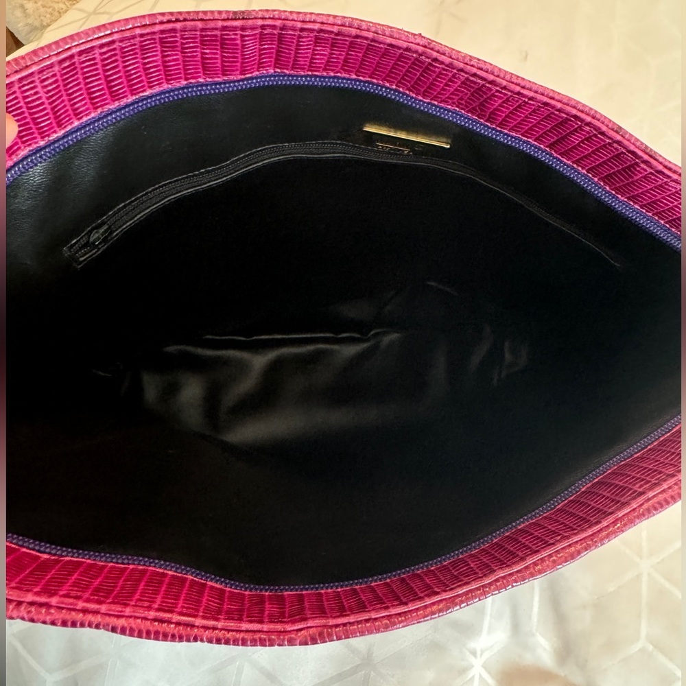 Sharif Leather Large Shoulder Bag made in USA EUC - Picture 5 of 12